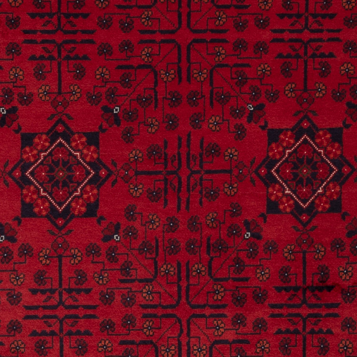 Afghan Rug - Royal - 148 x 100 cm - red