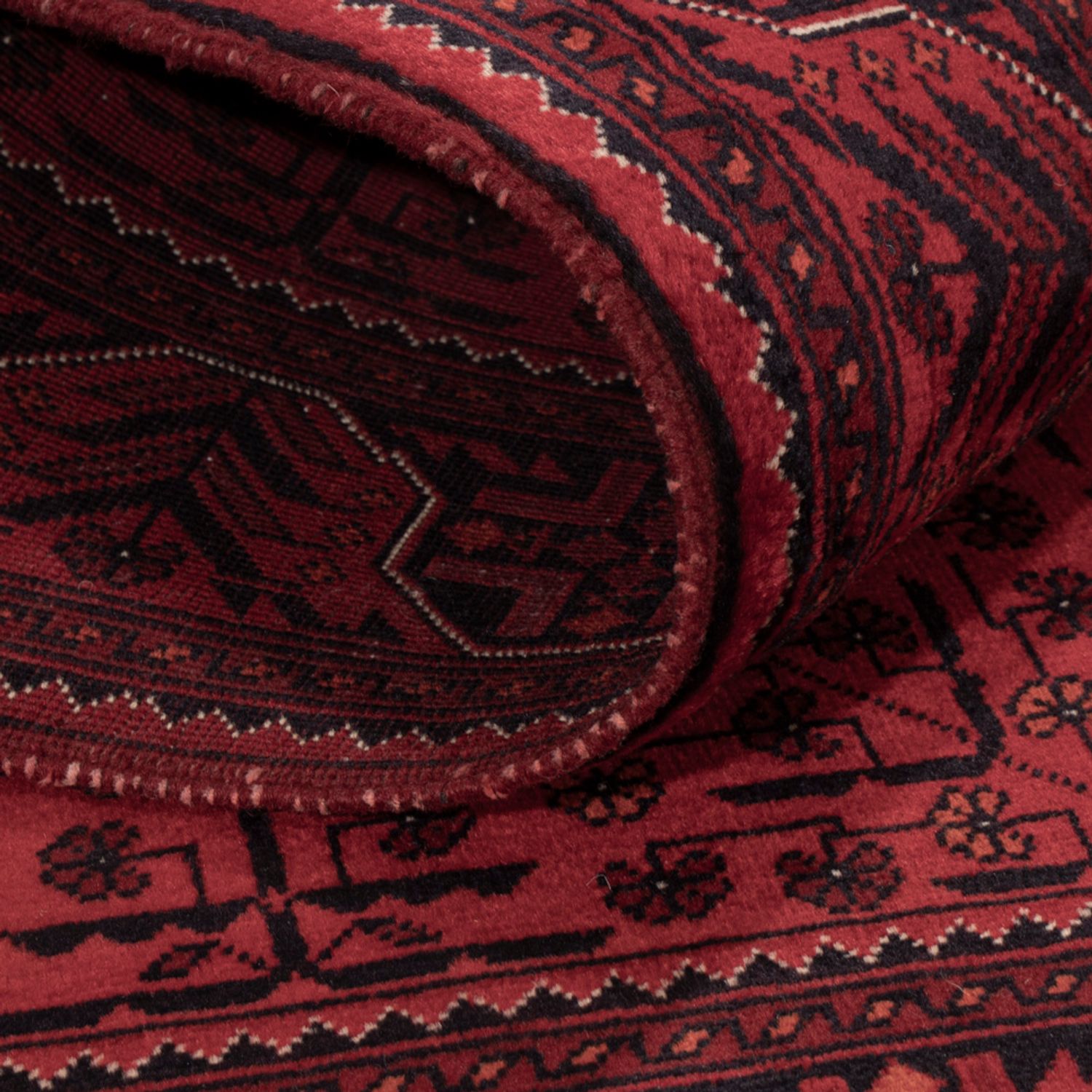 Afghan Rug - Royal - 148 x 100 cm - red