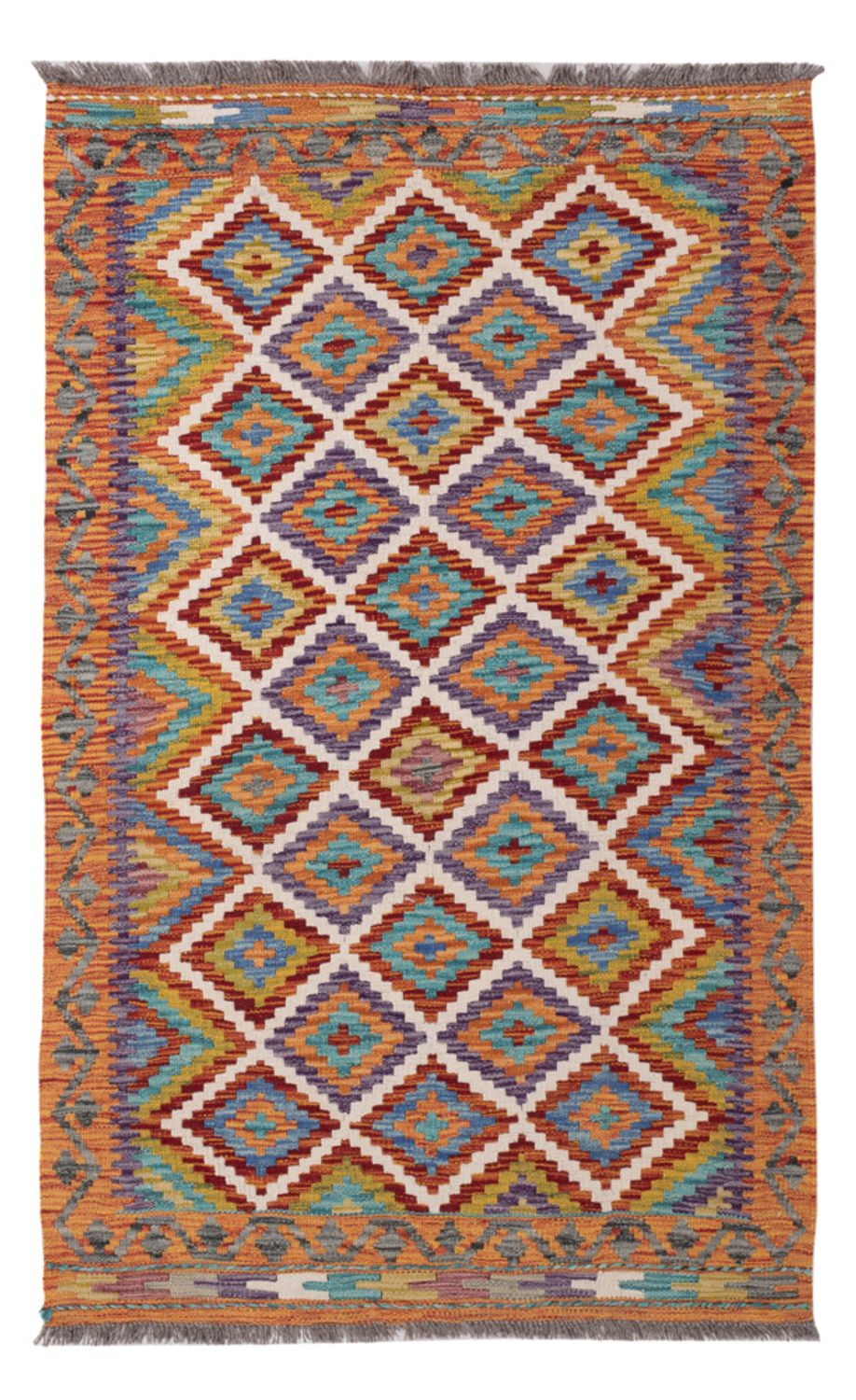 Kelim Rug - Splash - 156 x 98 cm - colorful