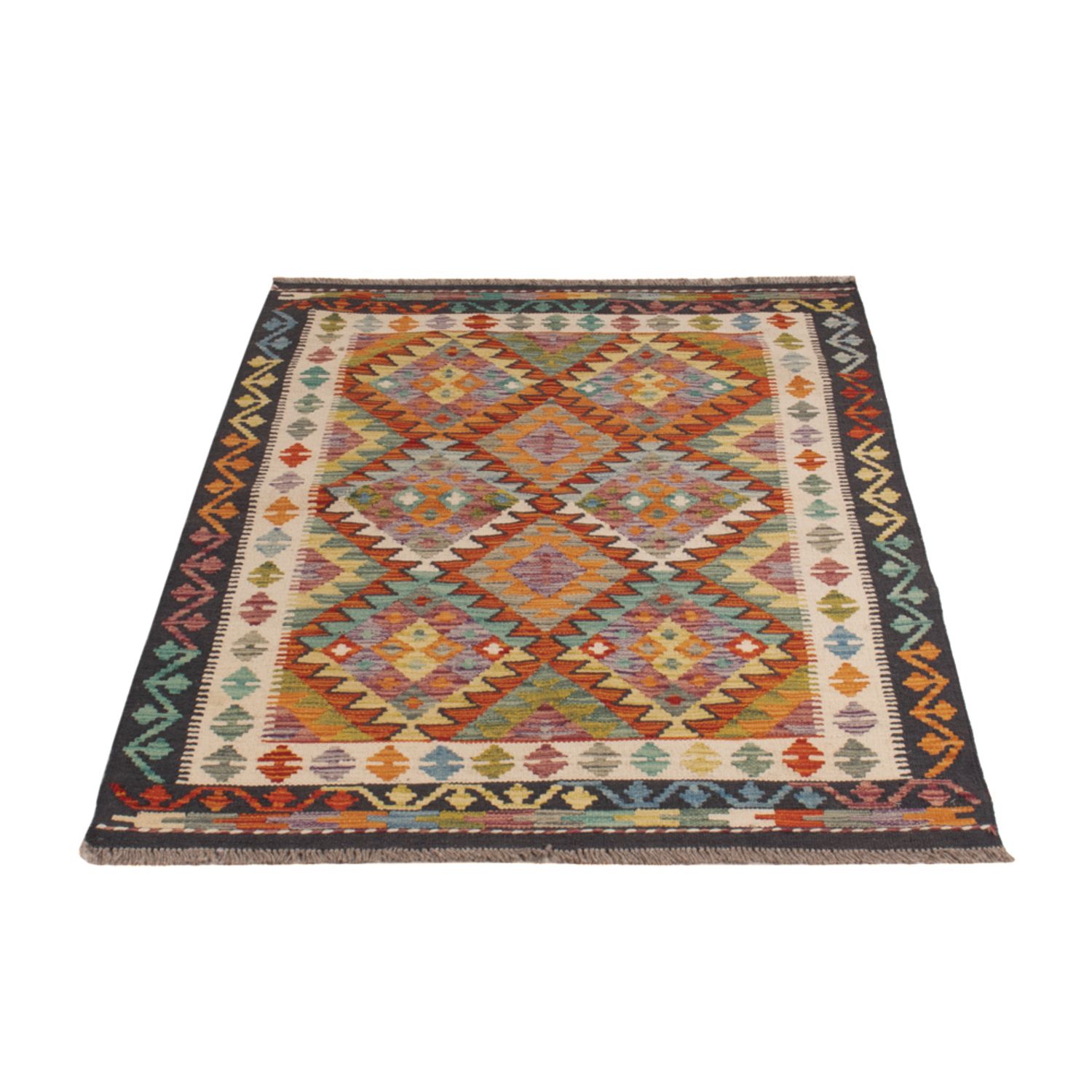 Kelim Rug - Splash - 155 x 99 cm - colorful