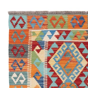 Kelim Rug - Splash - 146 x 106 cm - colorful