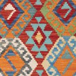 Kelim Rug - Splash - 146 x 106 cm - colorful