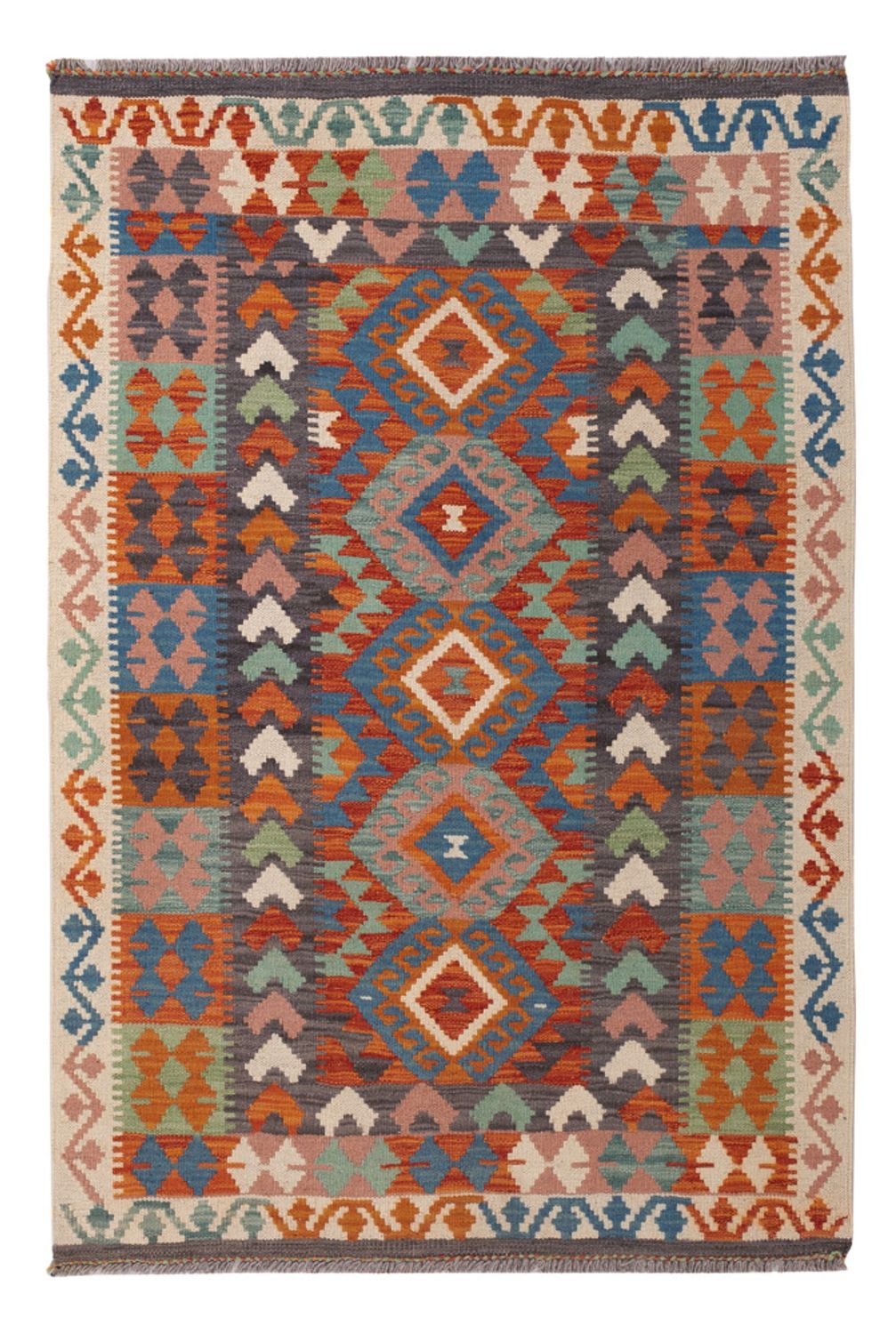 Kelim Rug - Splash - 150 x 101 cm - colorful