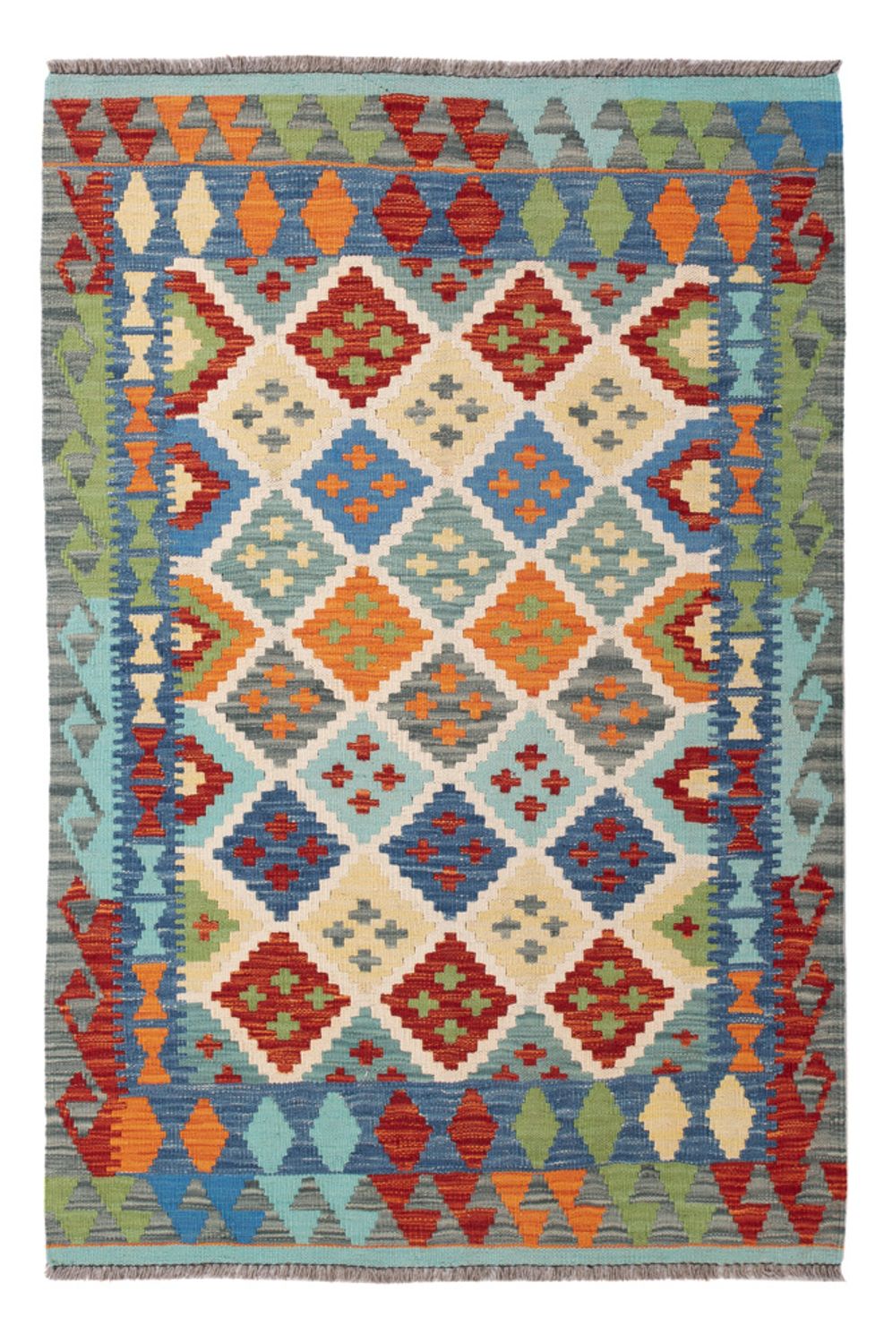 Kelim Rug - Splash - 148 x 100 cm - colorful