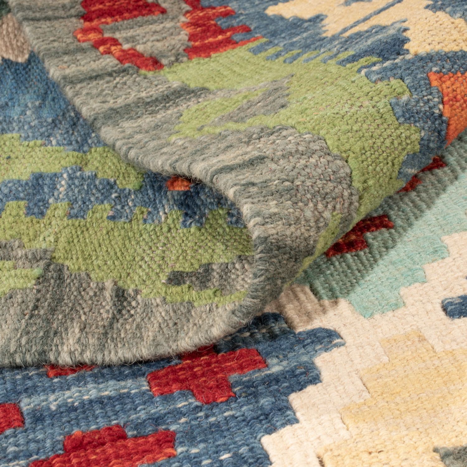 Kelim Rug - Splash - 148 x 100 cm - colorful