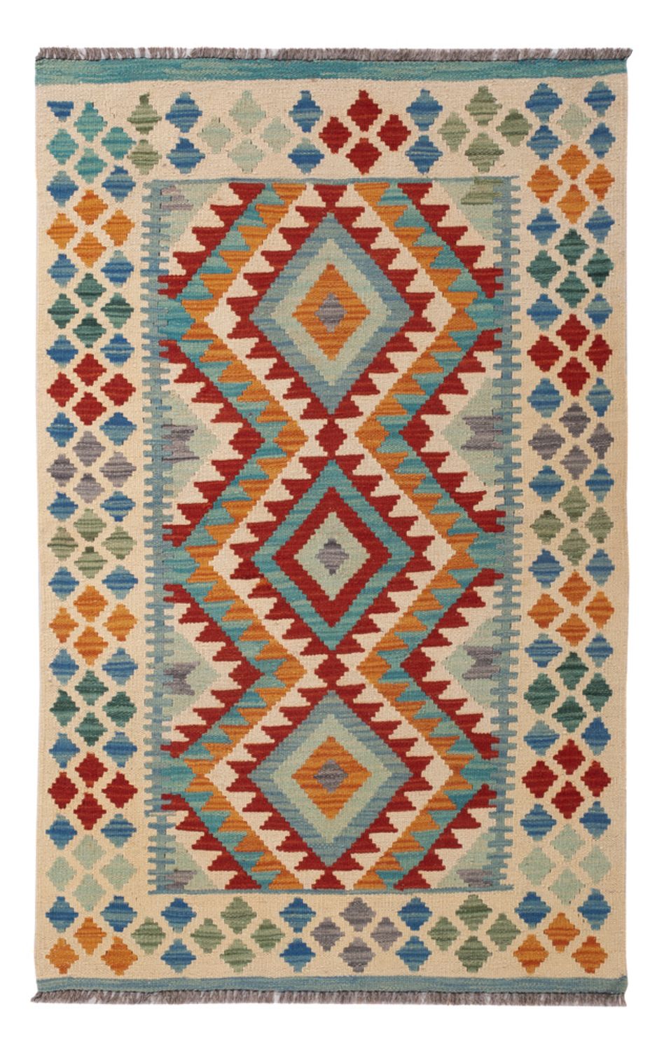 Kelim Rug - Splash - 152 x 95 cm - colorful