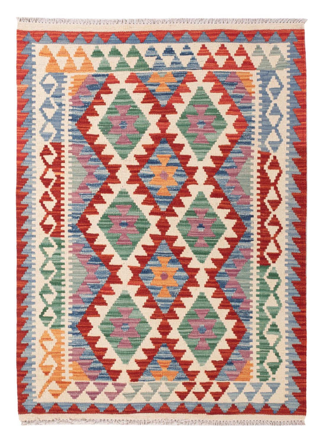 Kelim Rug - Splash - 133 x 96 cm - colorful