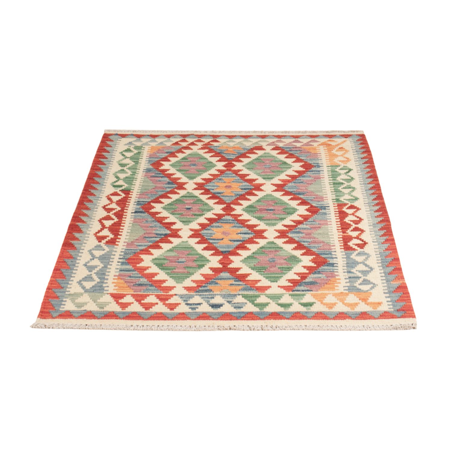 Kelim Rug - Splash - 133 x 96 cm - colorful