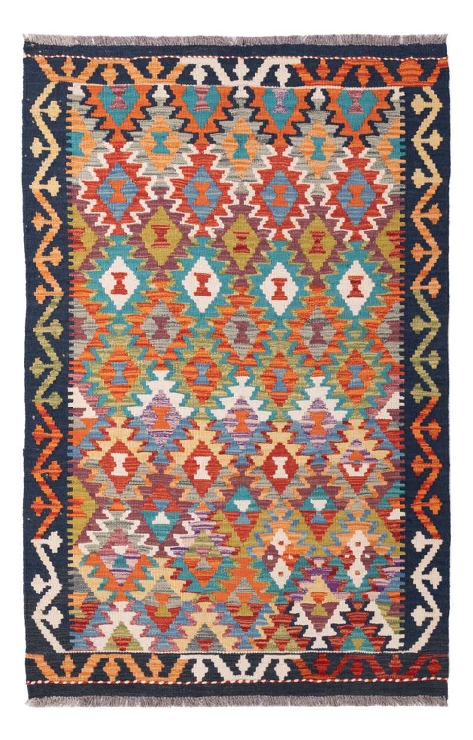 Kelim Rug - Splash - 149 x 98 cm - colorful