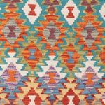 Kelim Rug - Splash - 149 x 98 cm - colorful