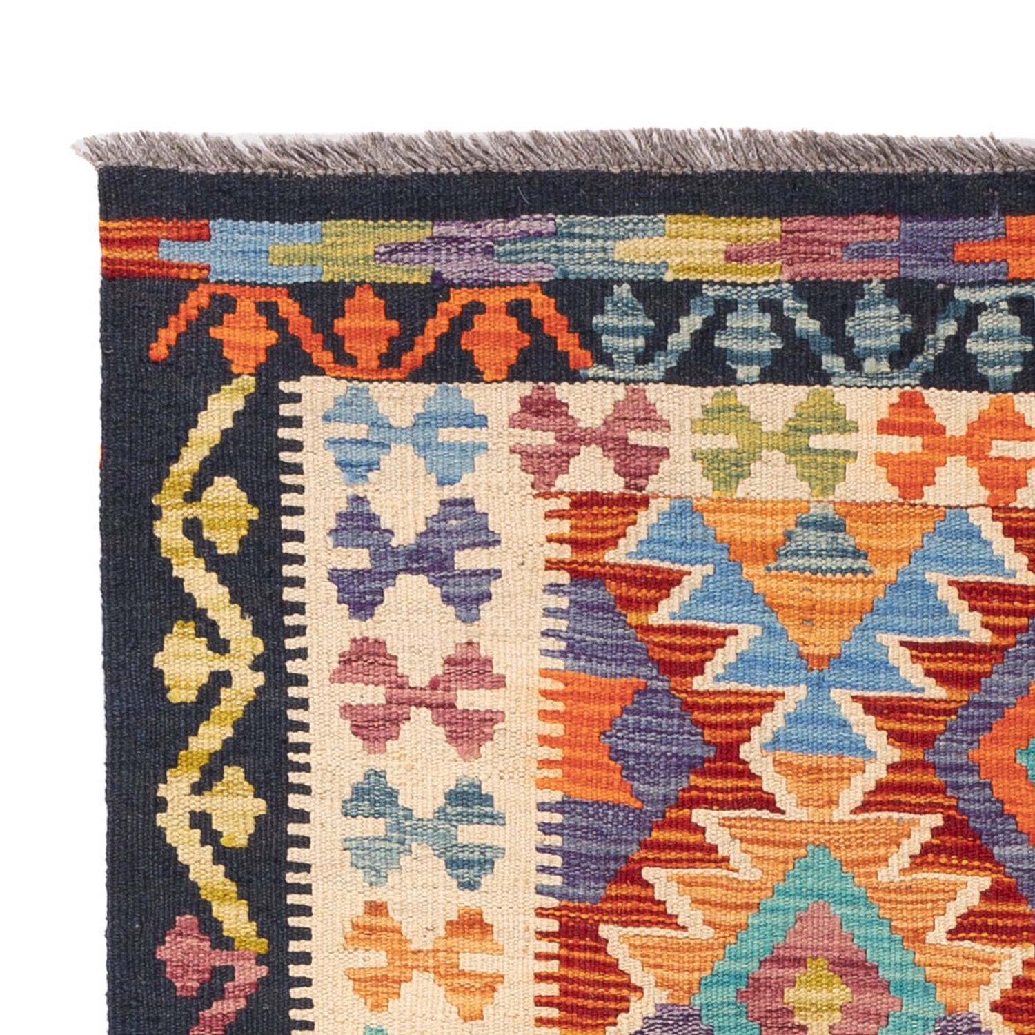 Kelim Rug - Splash - 150 x 99 cm - colorful