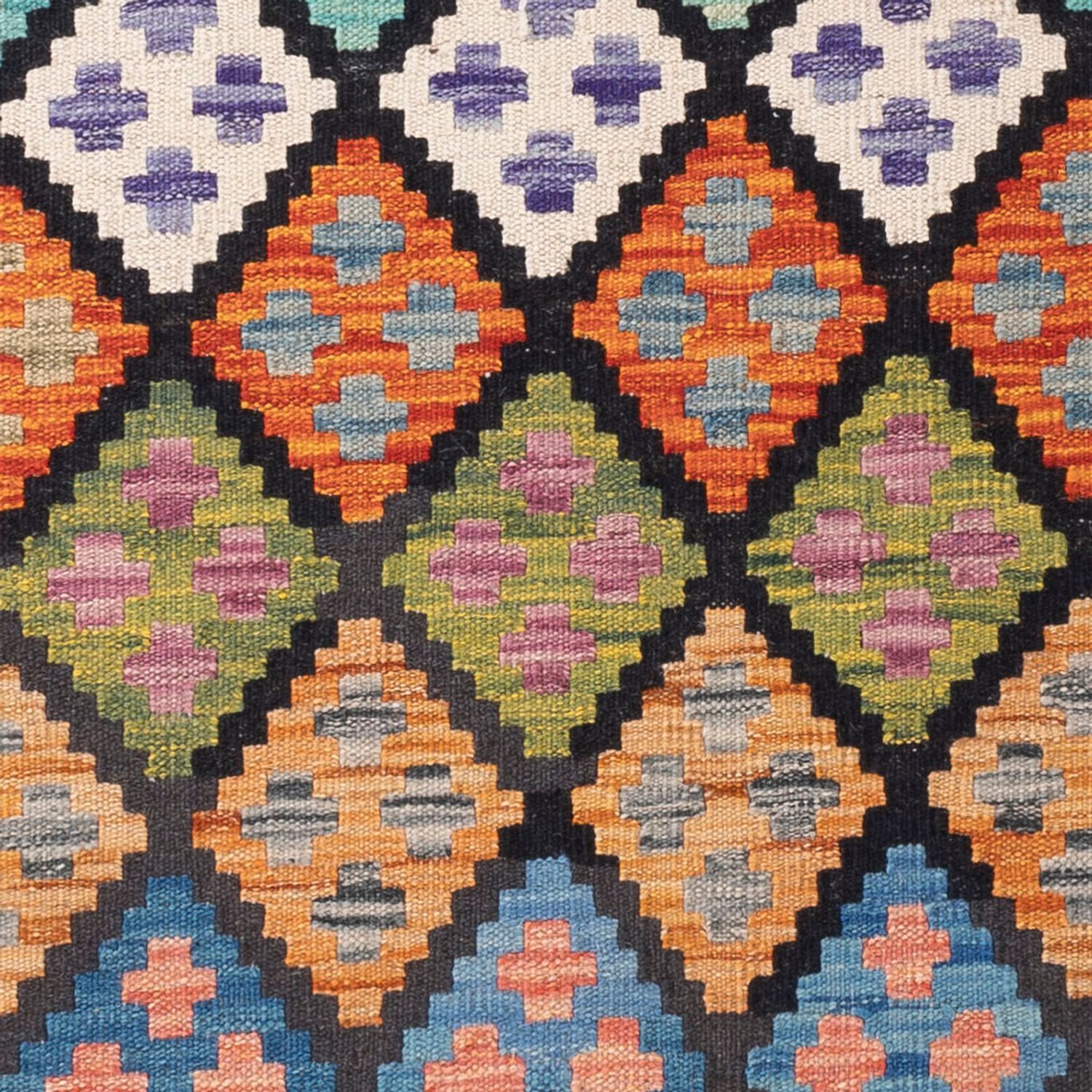 Kelim Rug - Splash - 155 x 104 cm - colorful