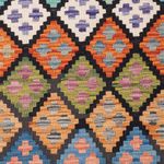 Kelim Rug - Splash - 155 x 104 cm - colorful