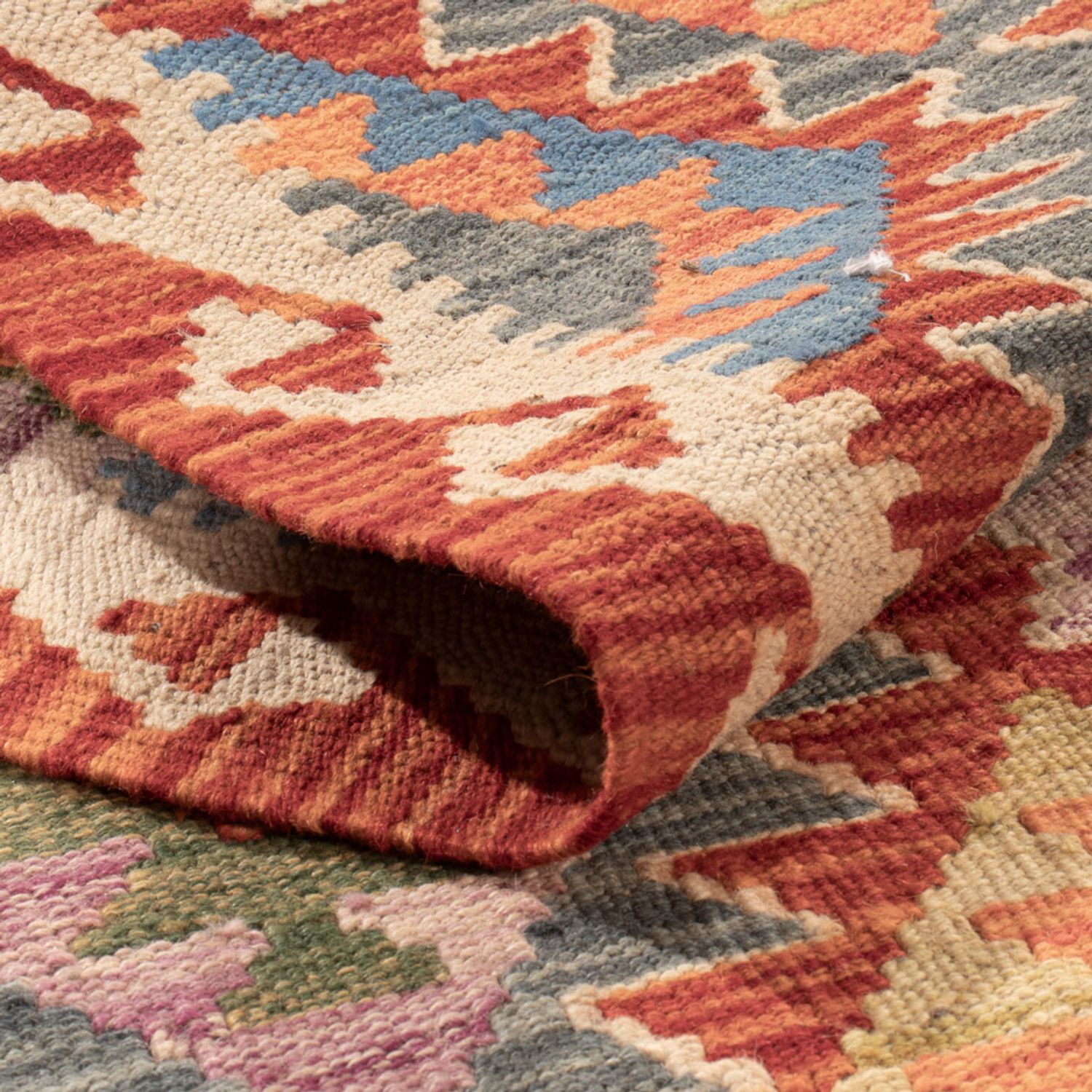 Kelim Rug - Splash - 153 x 99 cm - colorful