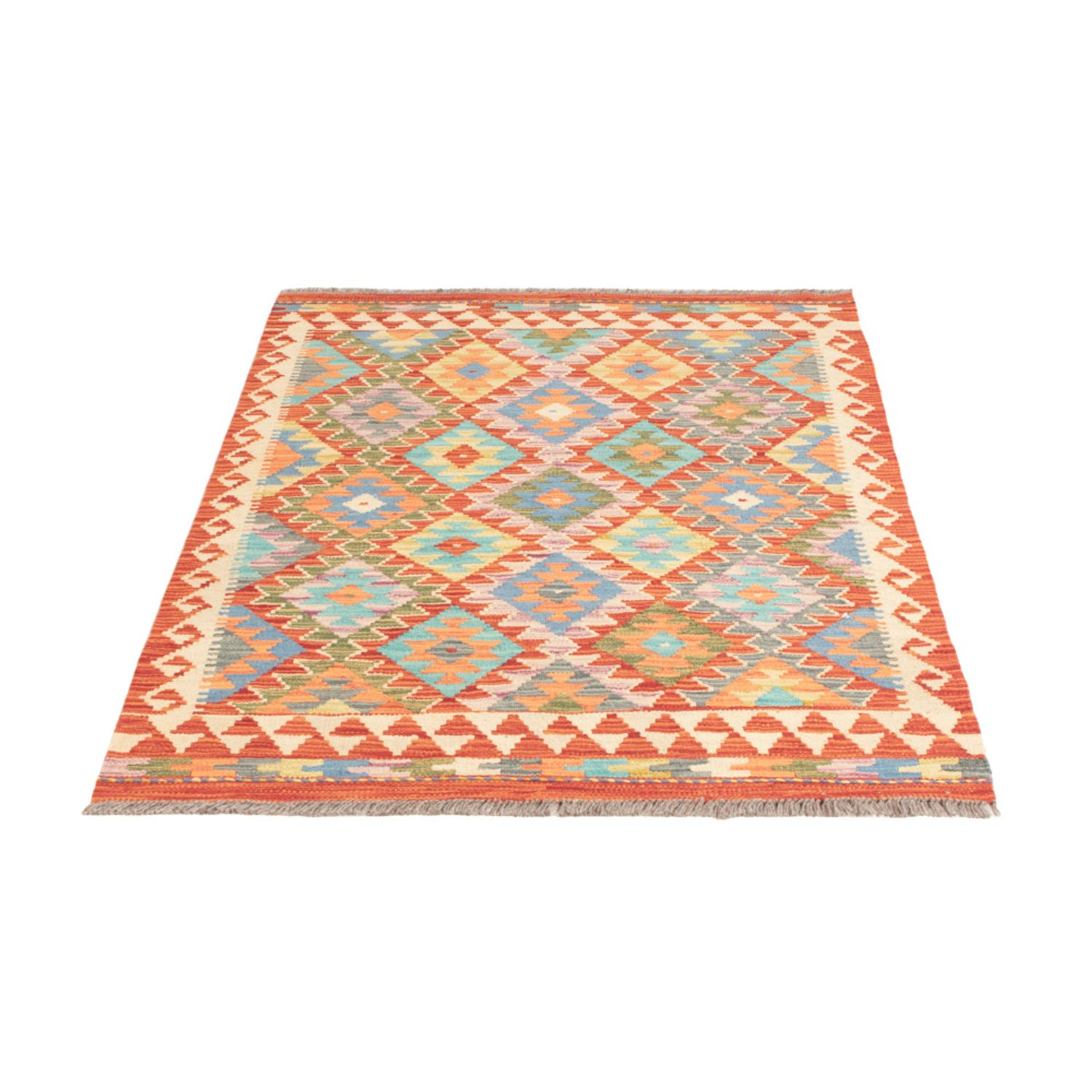 Kelim Rug - Splash - 153 x 99 cm - colorful