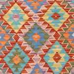 Kelim Rug - Splash - 153 x 99 cm - colorful