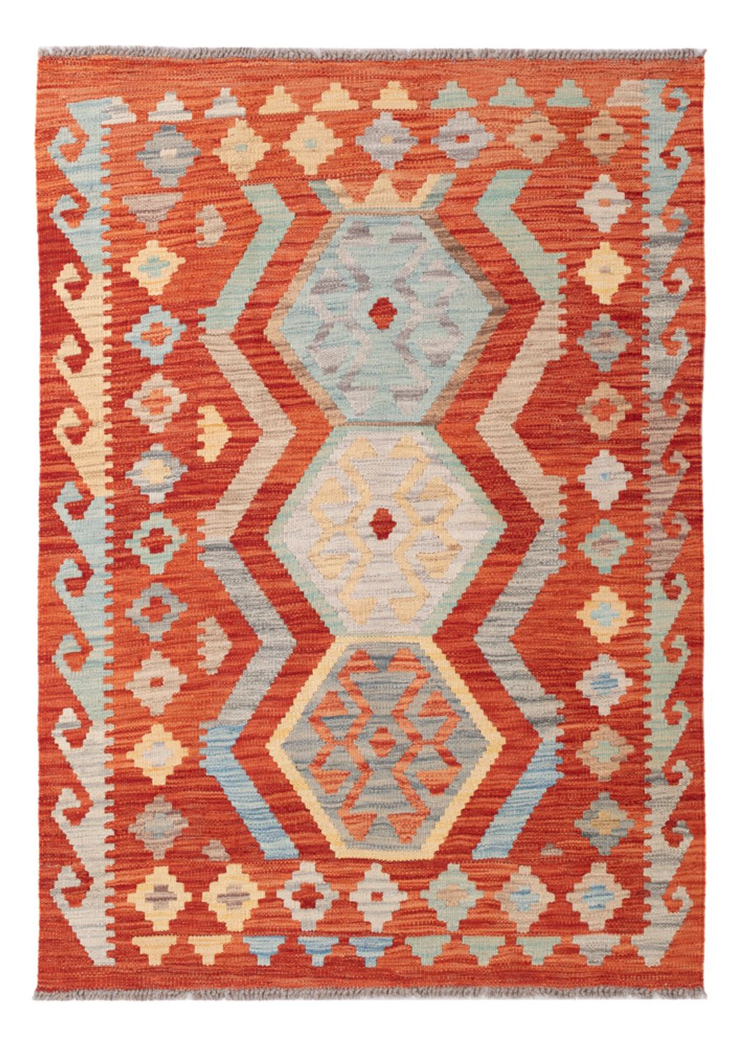 Kelim Rug - Splash - 144 x 103 cm - colorful