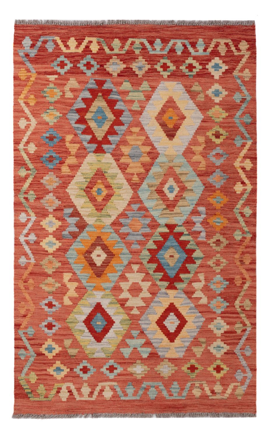 Kelim Rug - Splash - 153 x 97 cm - colorful