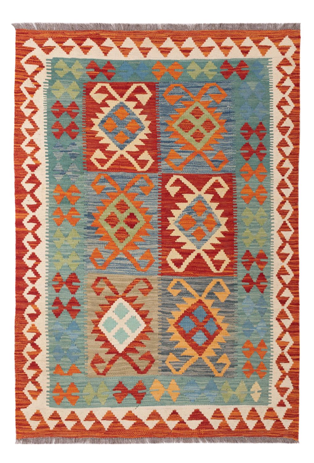Kelim Rug - Splash - 149 x 103 cm - colorful
