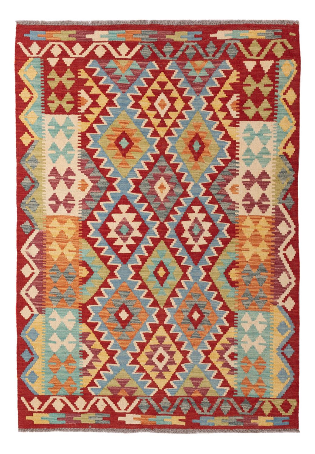 Kelim Rug - Splash - 158 x 110 cm - colorful
