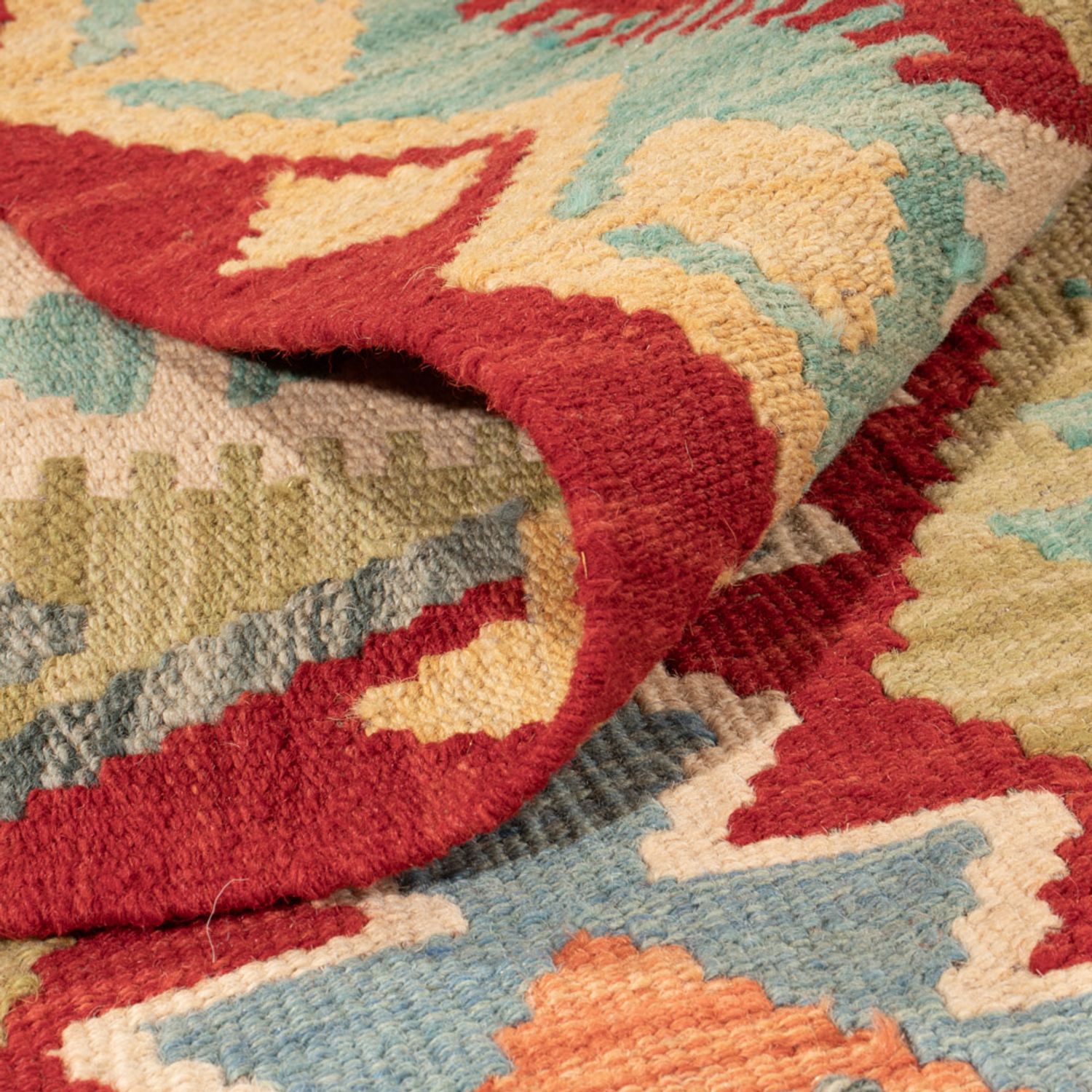 Kelim Rug - Splash - 158 x 110 cm - colorful