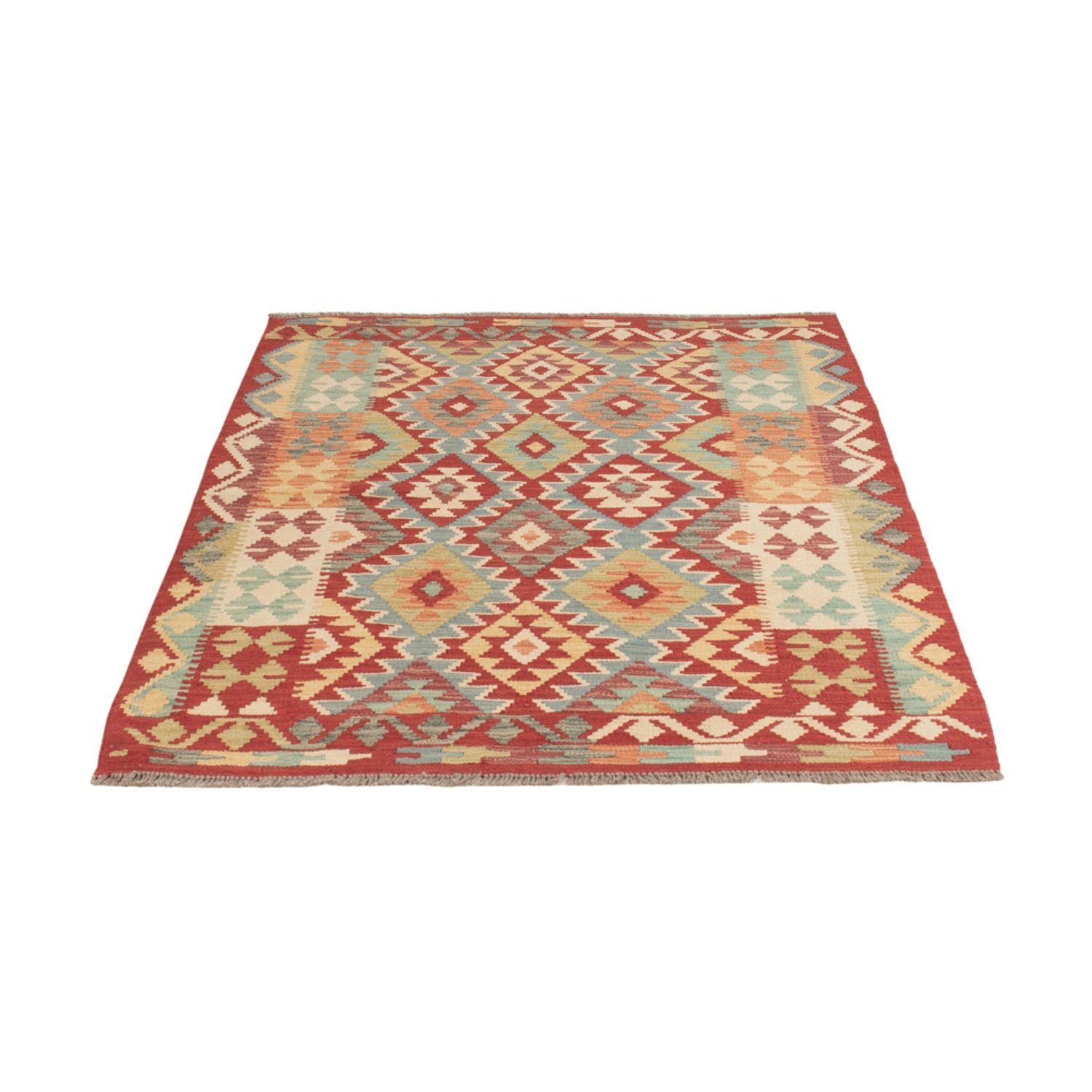 Kelim Rug - Splash - 158 x 110 cm - colorful