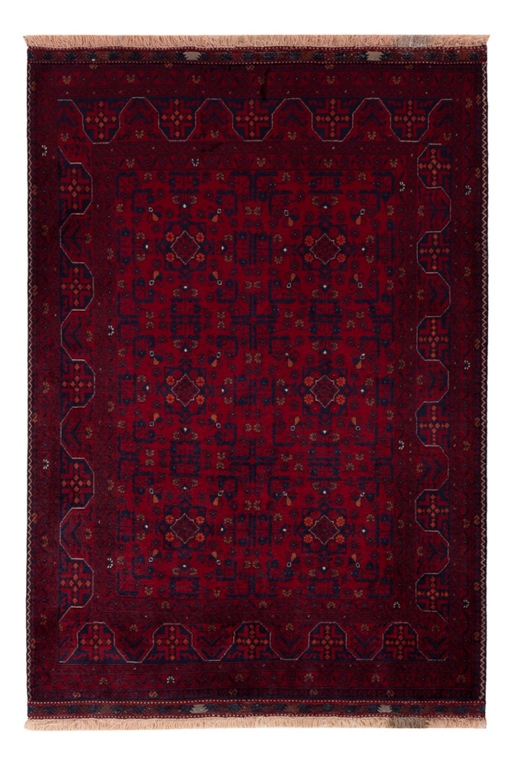Afghan Rug - Royal - 146 x 103 cm - red