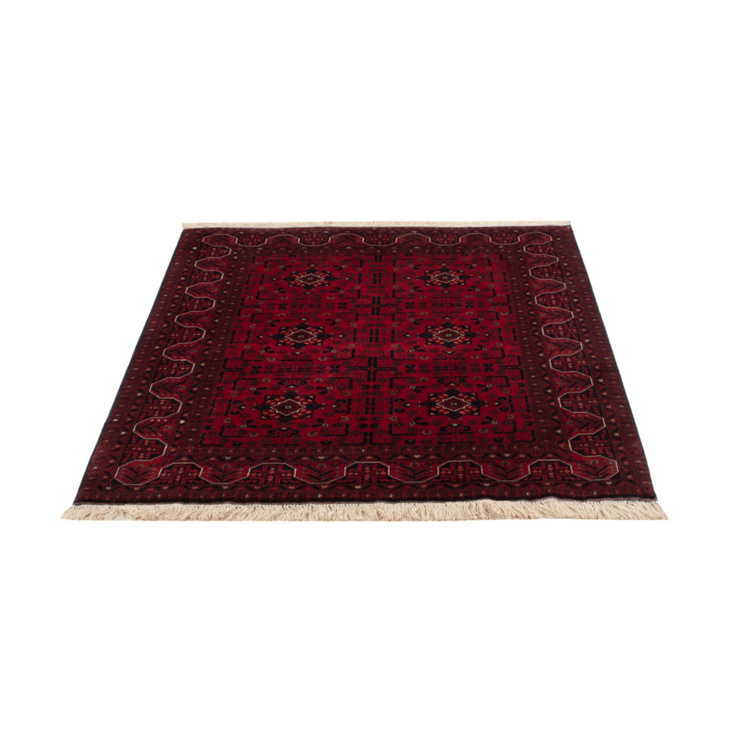 Afghan Rug - Royal - 141 x 99 cm - red