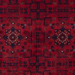 Afghan Rug - Royal - 141 x 99 cm - red