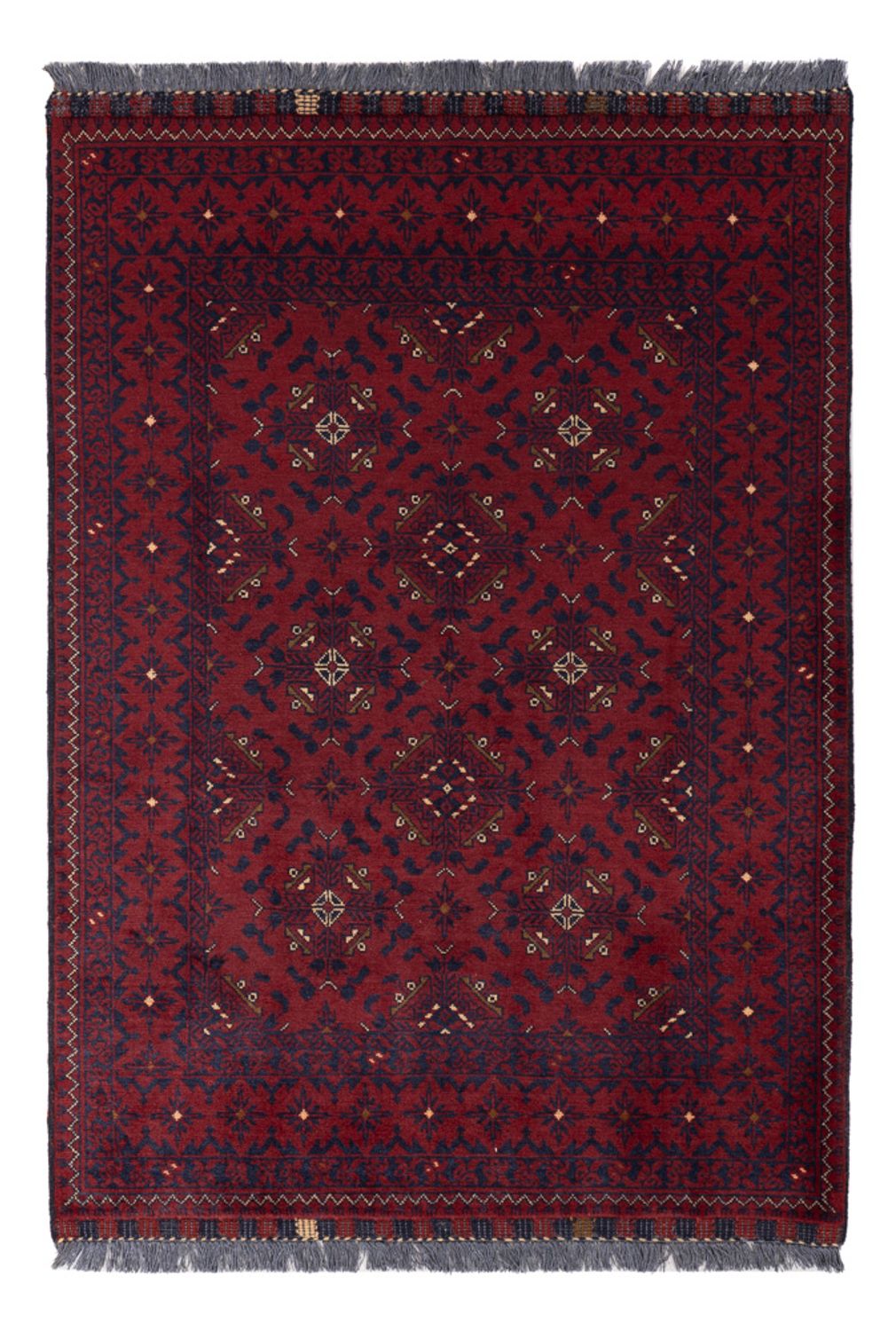 Afghan Rug - 141 x 101 cm - red