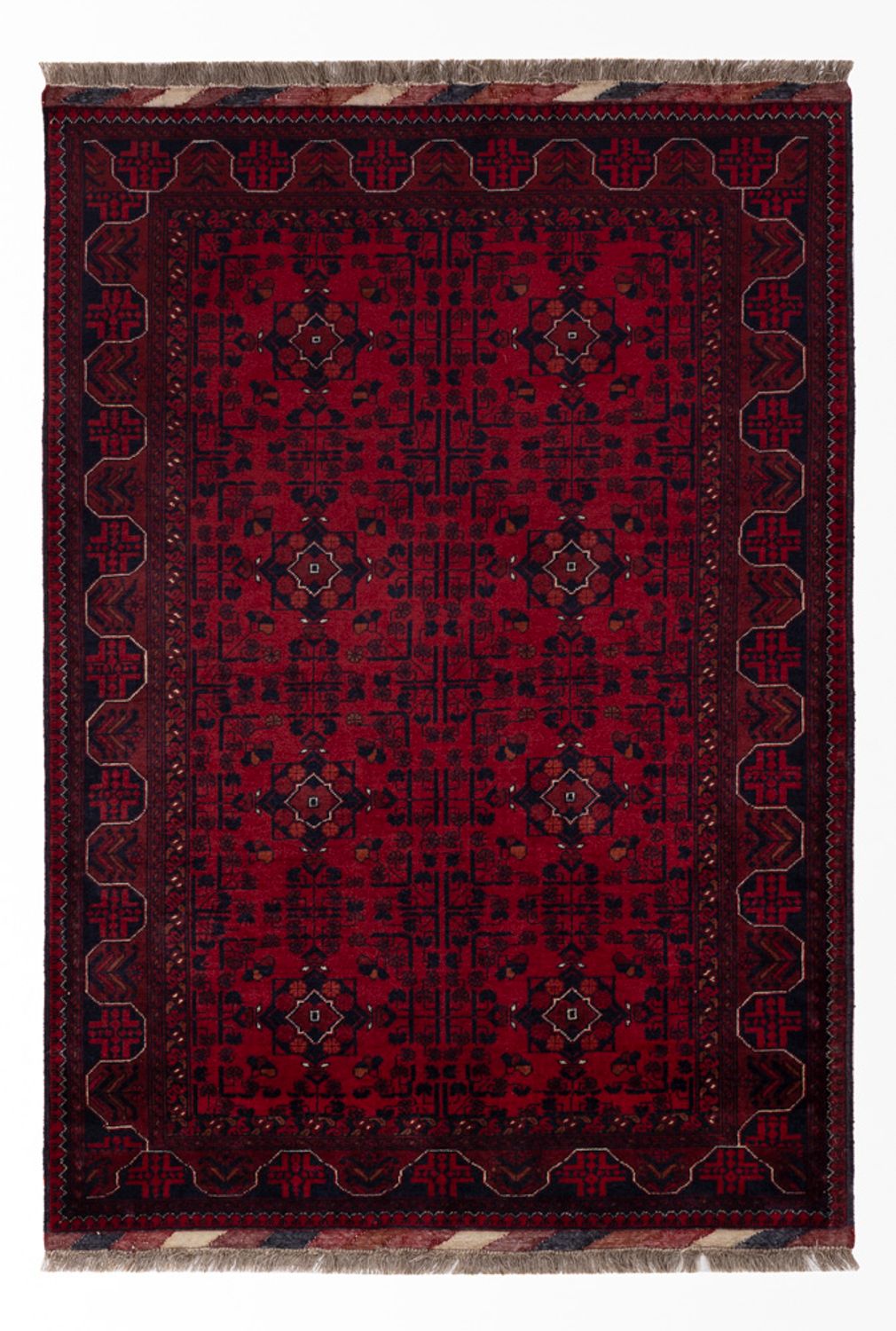 Afghan Rug - Royal - 146 x 102 cm - red