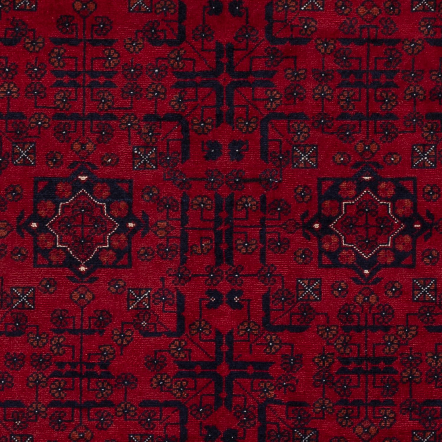 Afghan Rug - Royal - 138 x 101 cm - red