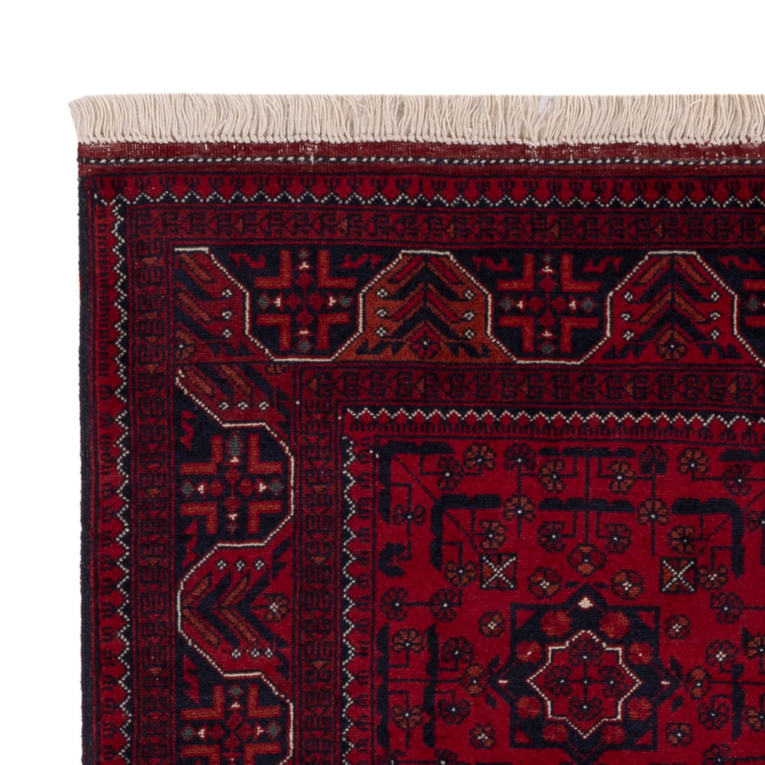 Afghan Rug - Royal - 138 x 101 cm - red
