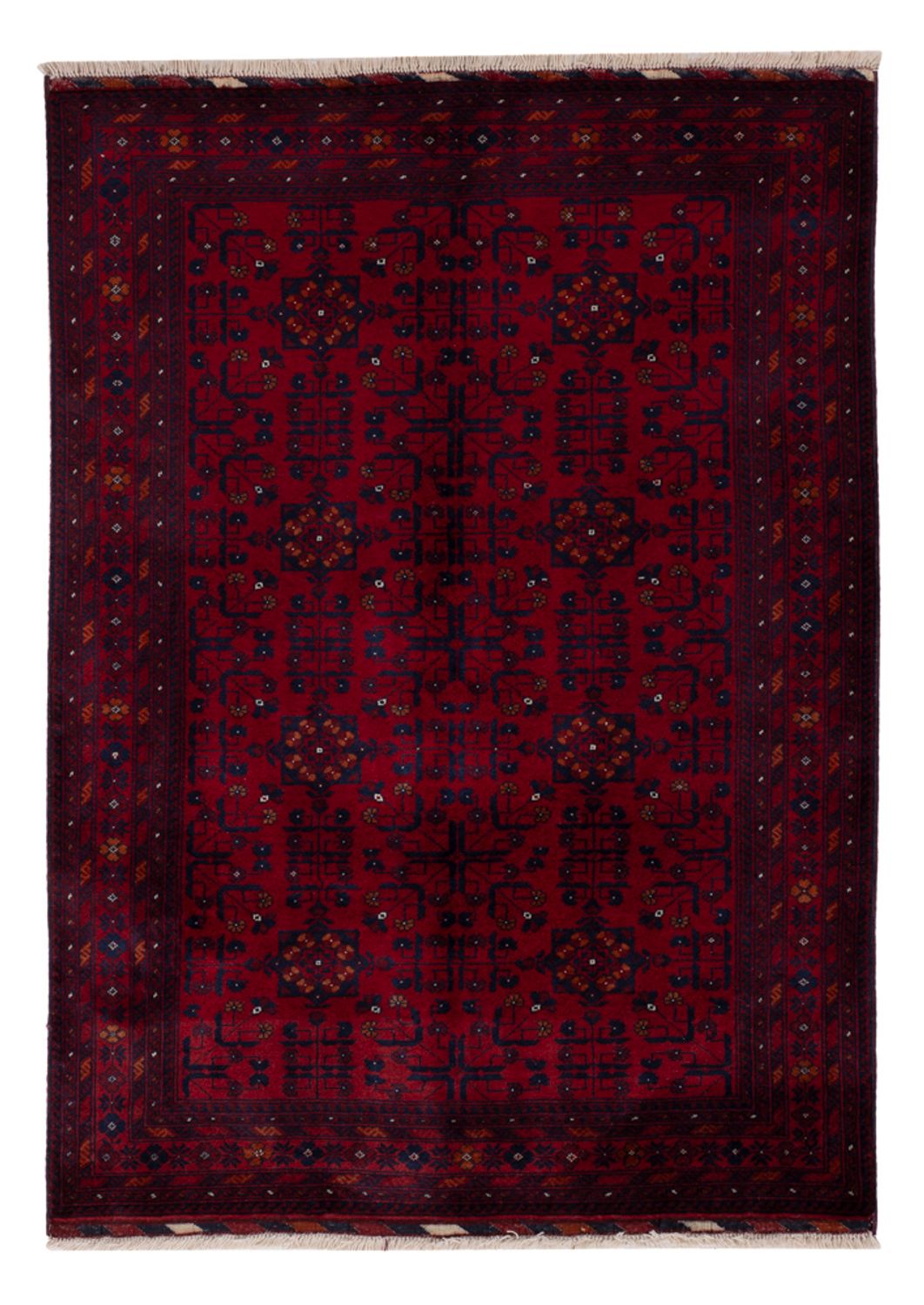 Afghan Rug - Royal - 144 x 100 cm - red