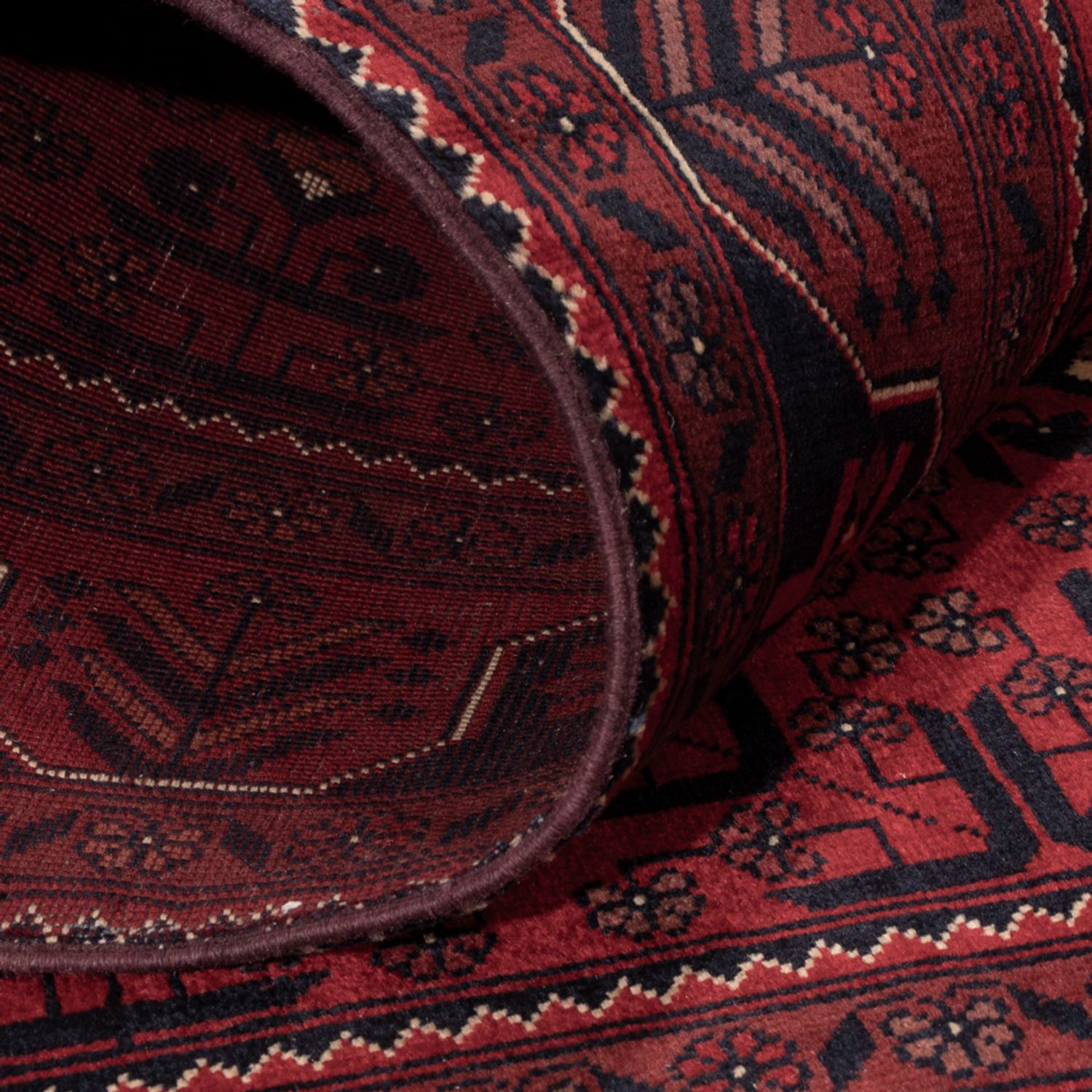 Afghan Rug - Royal - 148 x 100 cm - red
