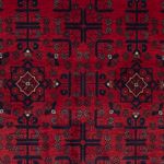 Afghan Rug - Royal - 148 x 100 cm - red