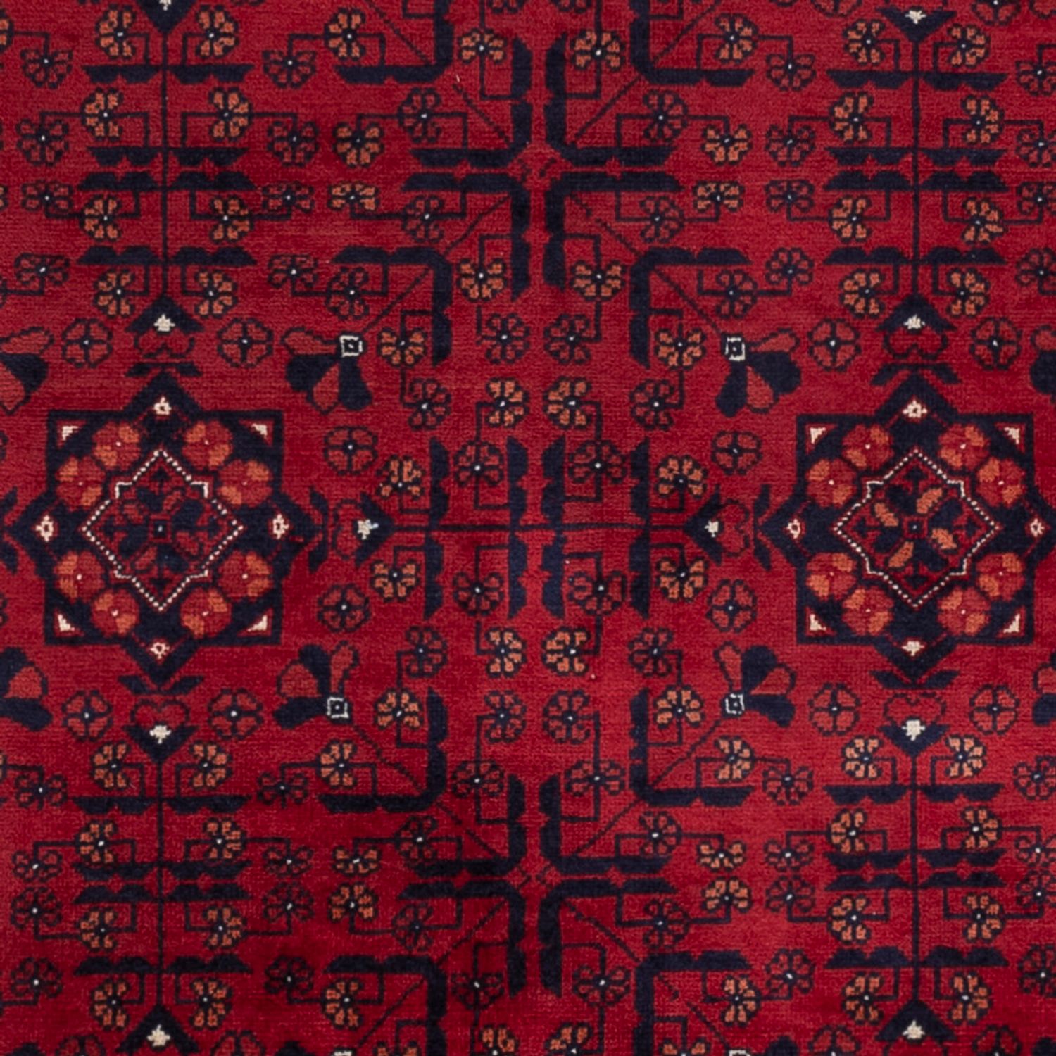 Afghan Rug - Royal - 138 x 101 cm - red