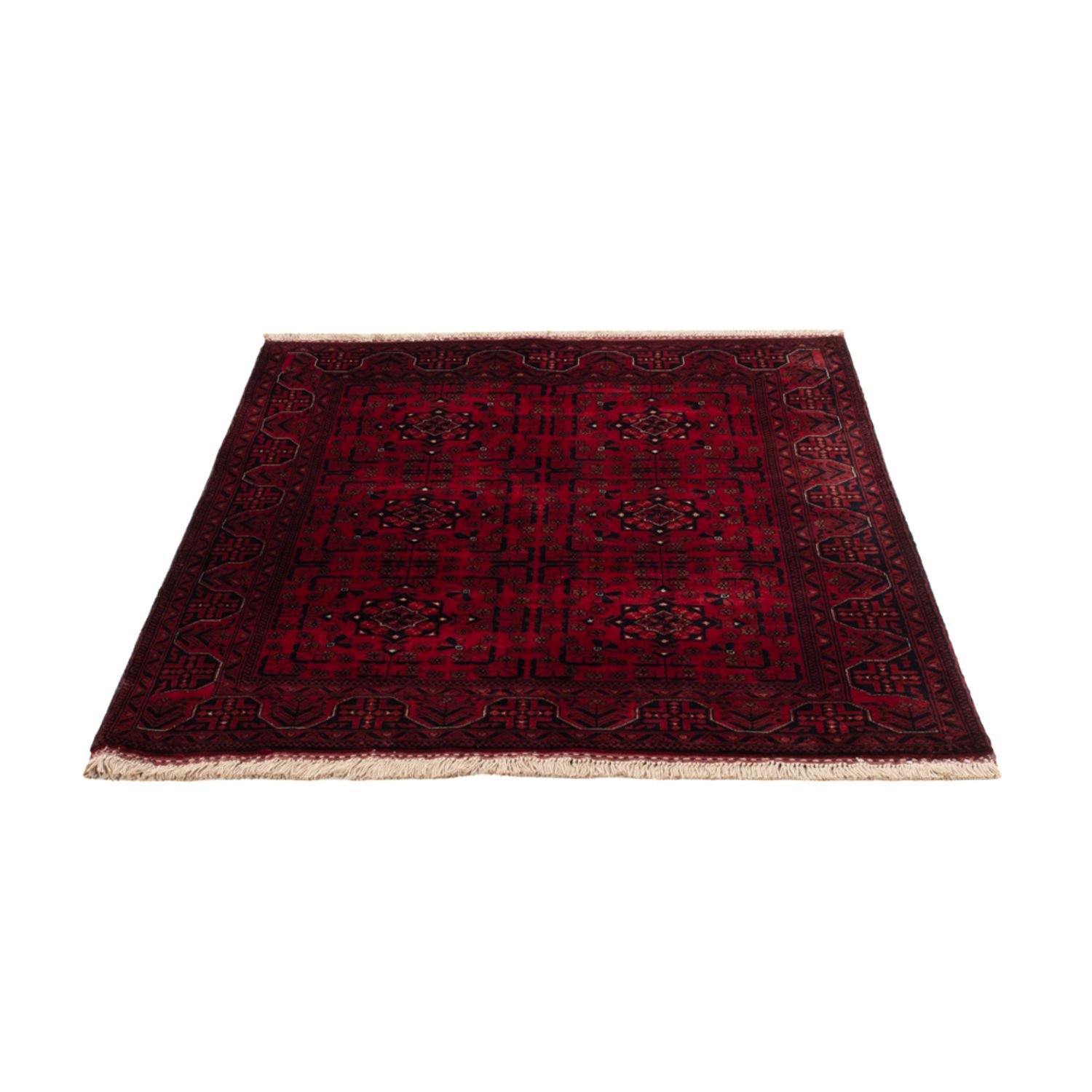 Afghan Rug - Royal - 138 x 101 cm - red