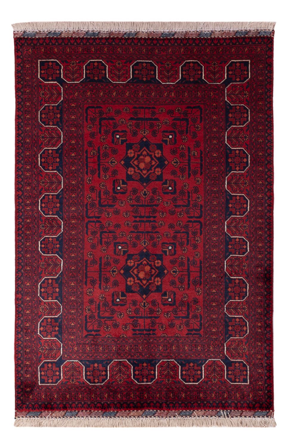 Afghan Rug - Kunduz - 147 x 100 cm - red