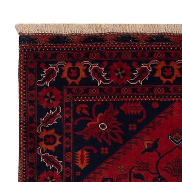 Afghan Rug - Royal - 150 x 97 cm - red