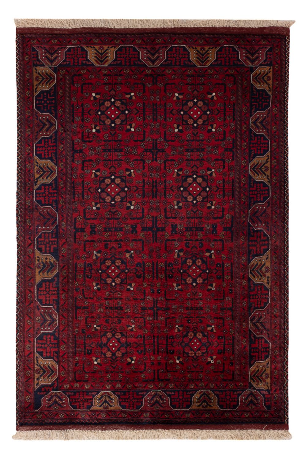 Afghan Rug - Royal - 147 x 100 cm - red