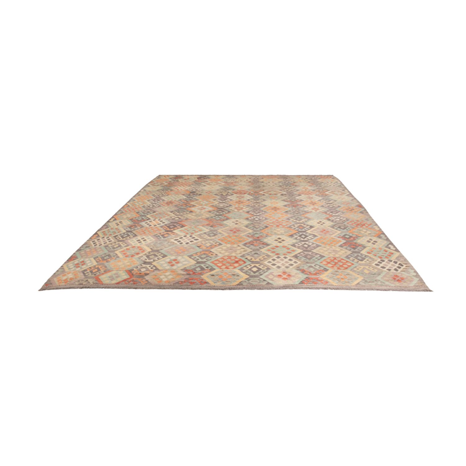 Kelim Rug - Splash - 396 x 324 cm - colorful