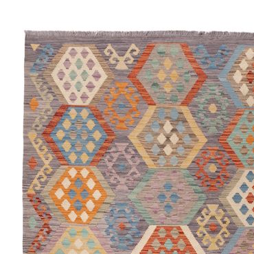 Kelim Rug - Splash - 353 x 250 cm - colorful