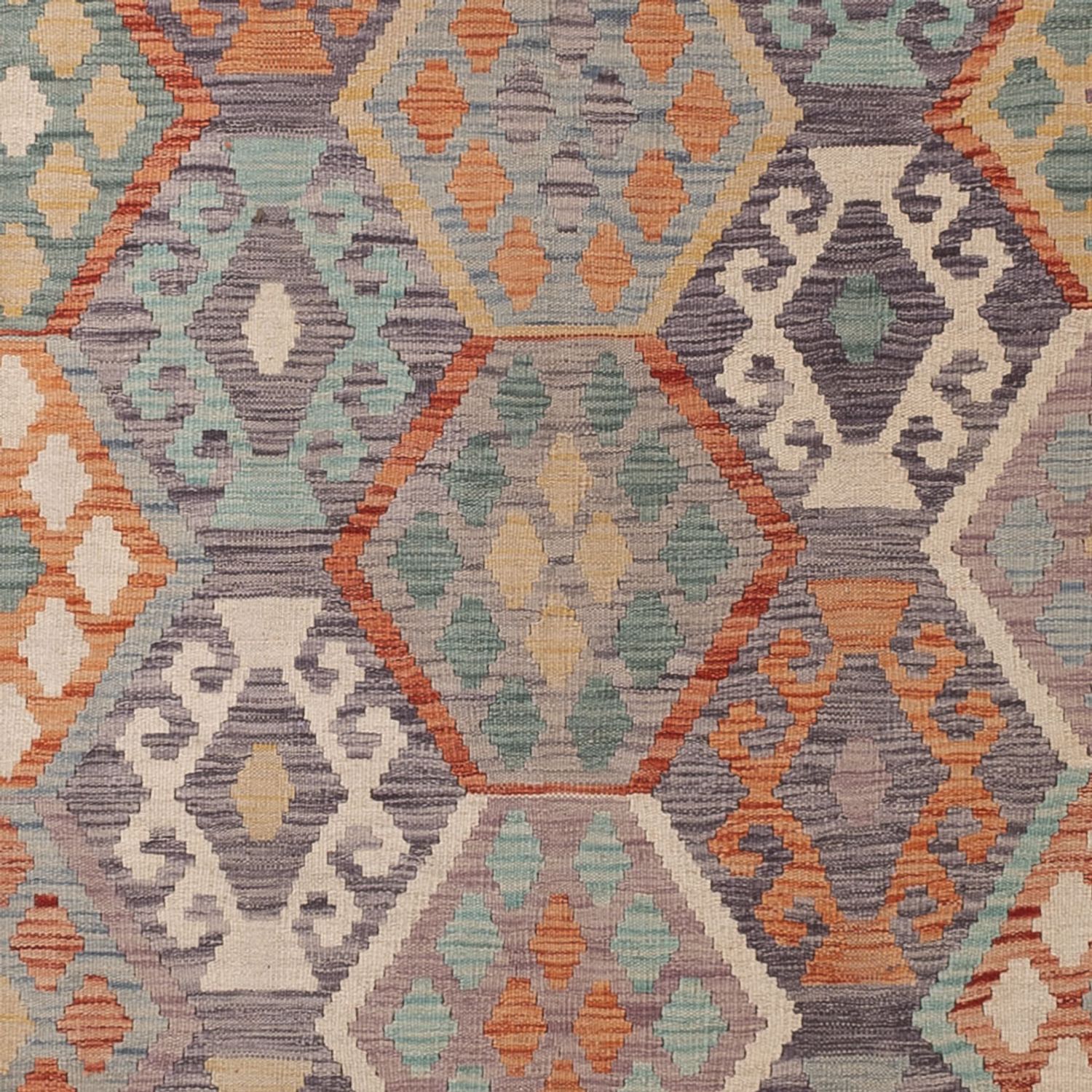 Kelim Rug - Splash - 356 x 262 cm - colorful