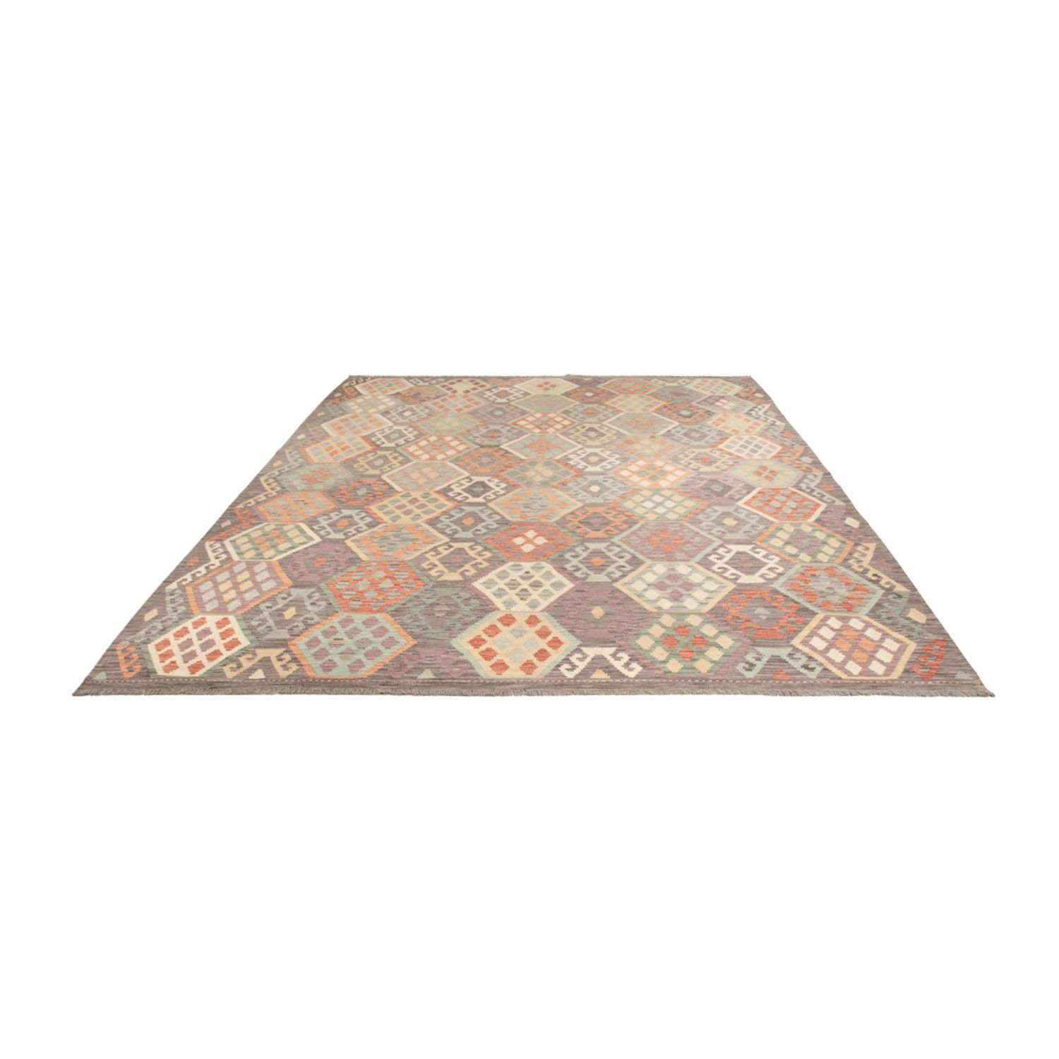 Kelim Rug - Splash - 356 x 262 cm - colorful