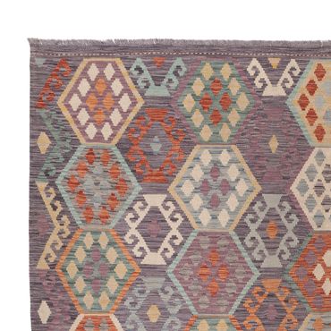 Kelim Rug - Splash - 356 x 262 cm - colorful