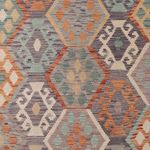 Kelim Rug - Splash - 356 x 262 cm - colorful