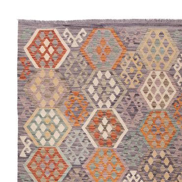 Kelim Rug - Splash - 341 x 264 cm - colorful