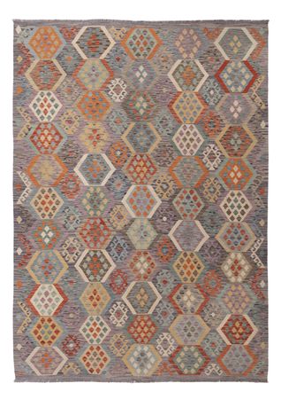 Kelim Rug - Splash - 350 x 249 cm - colorful