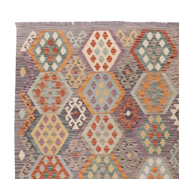 Kelim Rug - Splash - 346 x 257 cm - colorful